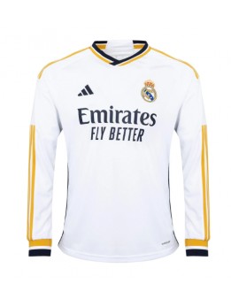 Moški Nogometna dresi replika Real Madrid Domači 2023-24 Dolgi rokav